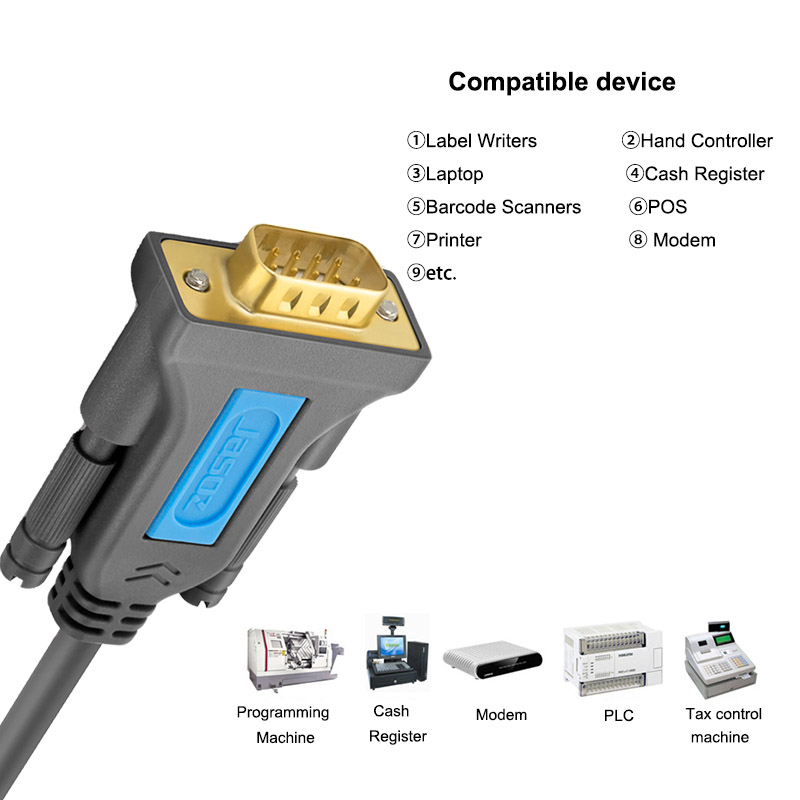 Jasoz USB zu RS232 COM Hafen Serielle PDA 9 DB9 Stift Mit PL2303 Chipset Konverter Für Fenster 7 XP Kassierer registrieren Modem Scanner
