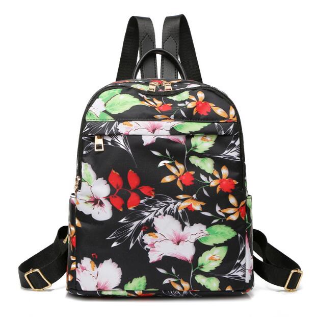Chuwanglin impression sac à dos étanche femmes sac à dos cartable pour adolescentes sacs à dos décontracté quotidien sacs durables A60103: Flowers