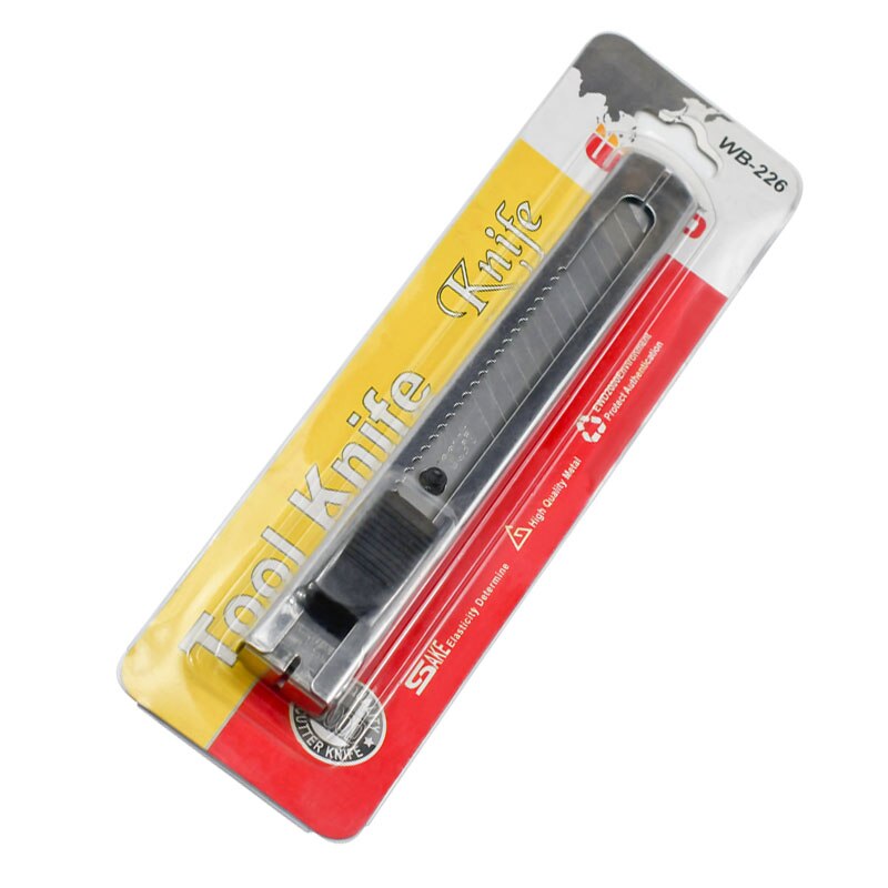 Blade Rvs Cutter Muur Papier Snijden Mes Mes Scheermesje Intrekbare Papier Cutter Schoolbenodigdheden