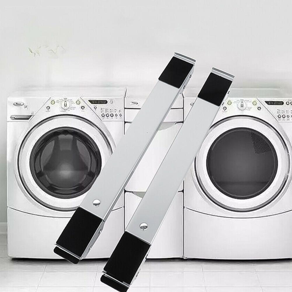 2pcs/set Washing Machine Refrigerator Mobile Base Stand Movable Trolley Multi-functional Bracket Home Hardware Fixed Mount Z8Q9