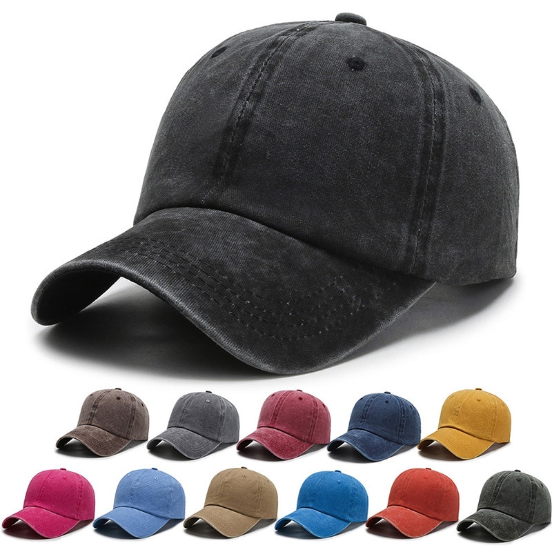Baseball-lippis miesten snapback-lippis naisille yksiväriset lippalakit vintage-puuvillalippikset miehille luuurheilulippikset
