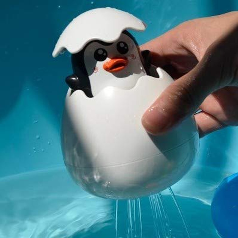 Baby Bathing Toy Kids Cute Duck Penguin Egg Water Spray Sprinkler Bathroom Sprinkling Shower Swimming Water Toys for Kids