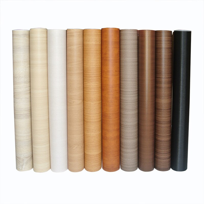 Jin Sinan wood grain wallpaper self-adhesive thickening waterproof 3D concave-convex texture Boeing film furniture showcase skin