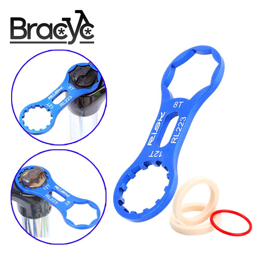 Aluminum Alloy Bicycle Front Fork Repair Tool for SR Suntour XCR/XCT/XCM/RST MTB Bike Front Fork Cap Wrench Disassembly Tools