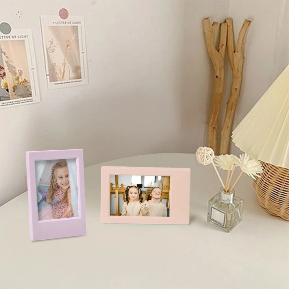3 inch Vertical Photo Frame Colorful Mini Film Frame Instant Film Camera Picture Holder Art Photo Display Desktop Decor
