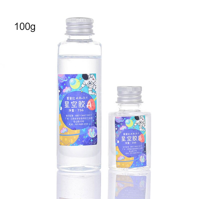 Durcisseur transparent en résine époxy, haute dureté, 3:1, facile à mélanger, fournitures de bricolage pour projets de bijoux en résine d&#39;art XHC88: 100g