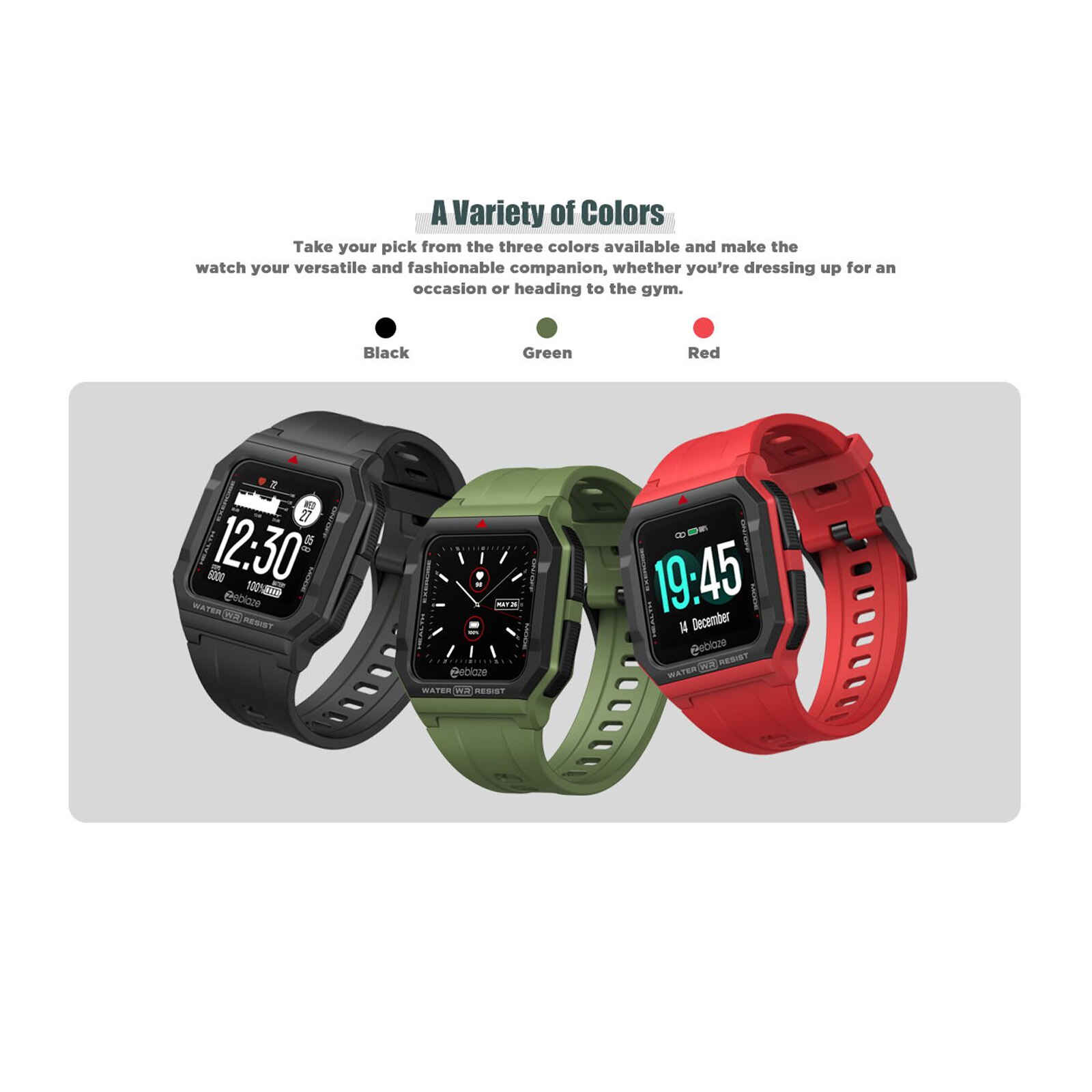 Zeblaze Ares Retro Smart Watch Man Women's Smartwatches Wristwatch Heart Rate Blood Pressure 13 Sports Modes Smart Watch