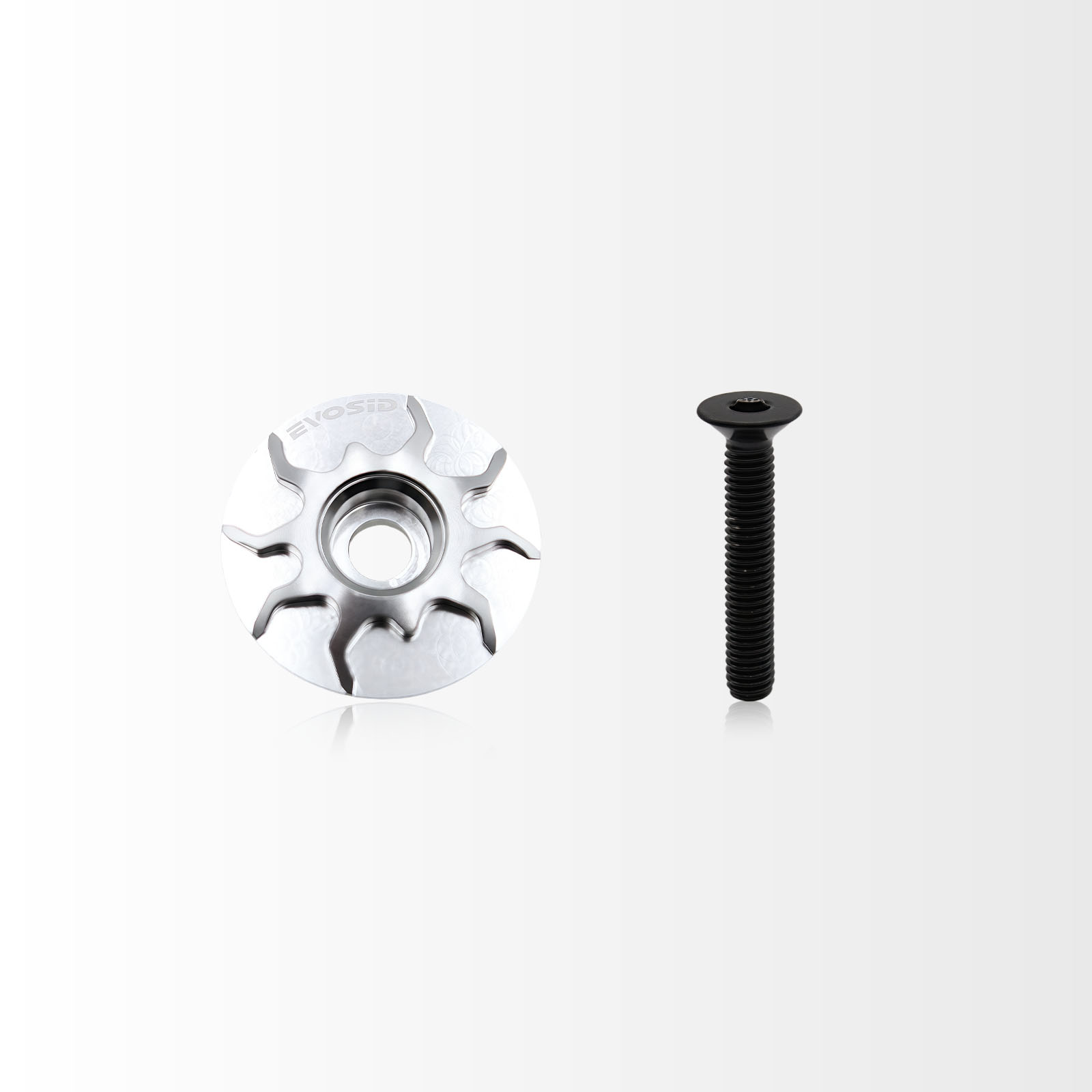 EVOSID Bicycle Headset Cap MTB Road Bike Stem Headset Top Cap Cover CNC with Screw for 28.6mm Fork Head Tube Cycling Accessories