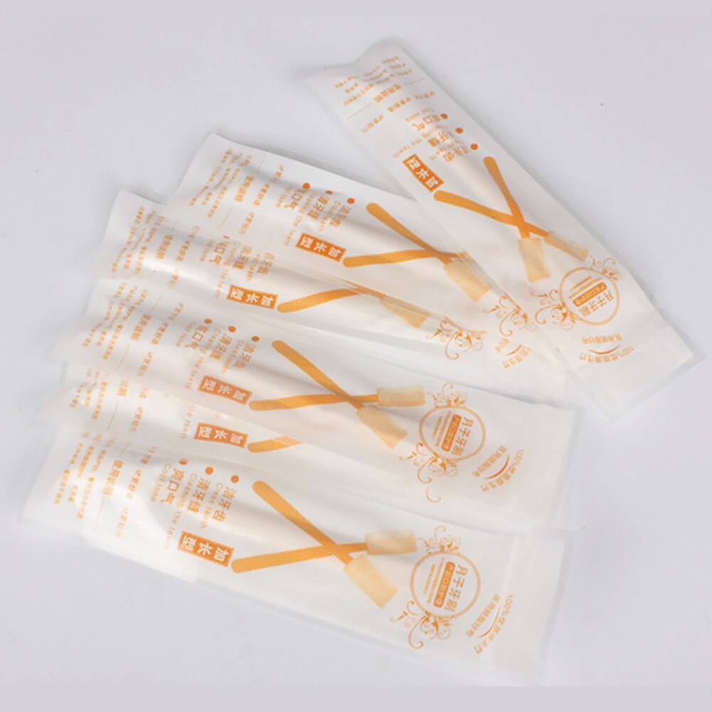 Bâton de soins jetables doux | 30 pièces/boîte petite tête à manche Long, nettoyage de bouche, Portable mois brosse à dents, bâton de soins doux, hygiène de salle de bains ménage