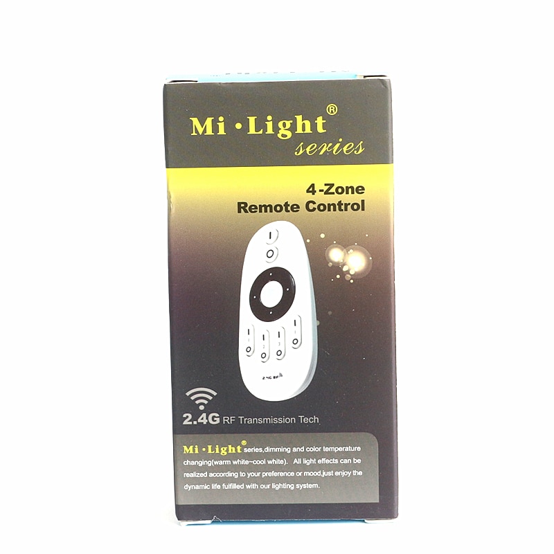 Mi Light 2.4G Rf 4-Zone Draadloze Afstandsbediening Enkele Kleur Led Dimmer Voor Mi-Licht Ww/Cw Led Lamp/Enkele Kleur Led Strip