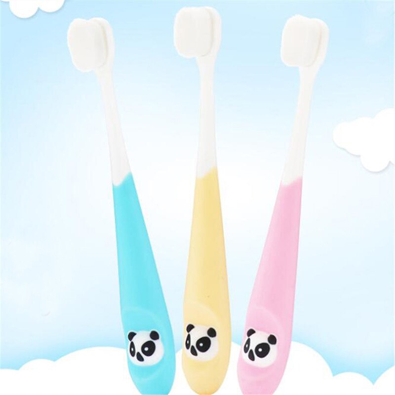 Bebê bonito macio-cerdas escova de dentes para crianças dentes dos desenhos animados treinamento animal escovas de dentes do cuidado dental do bebê escova de dentes
