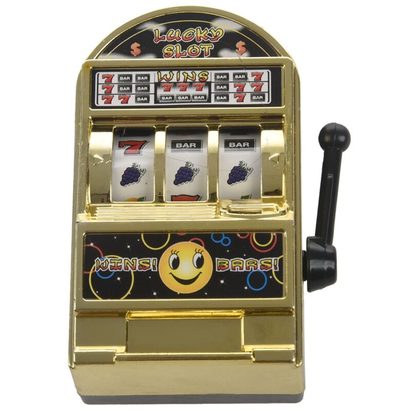 Mini Casino Jackpot fruits Machine à sous tirelire jeu jouet pour enfants adulte décompression jouets Machine à sous jouet or