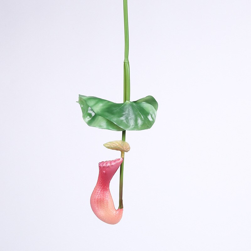 Nepenthes Artificial Plants Bedroom Decoration Hanging Flower Vine DIY Decor For Home Wedding Banquet Photo Background: Red