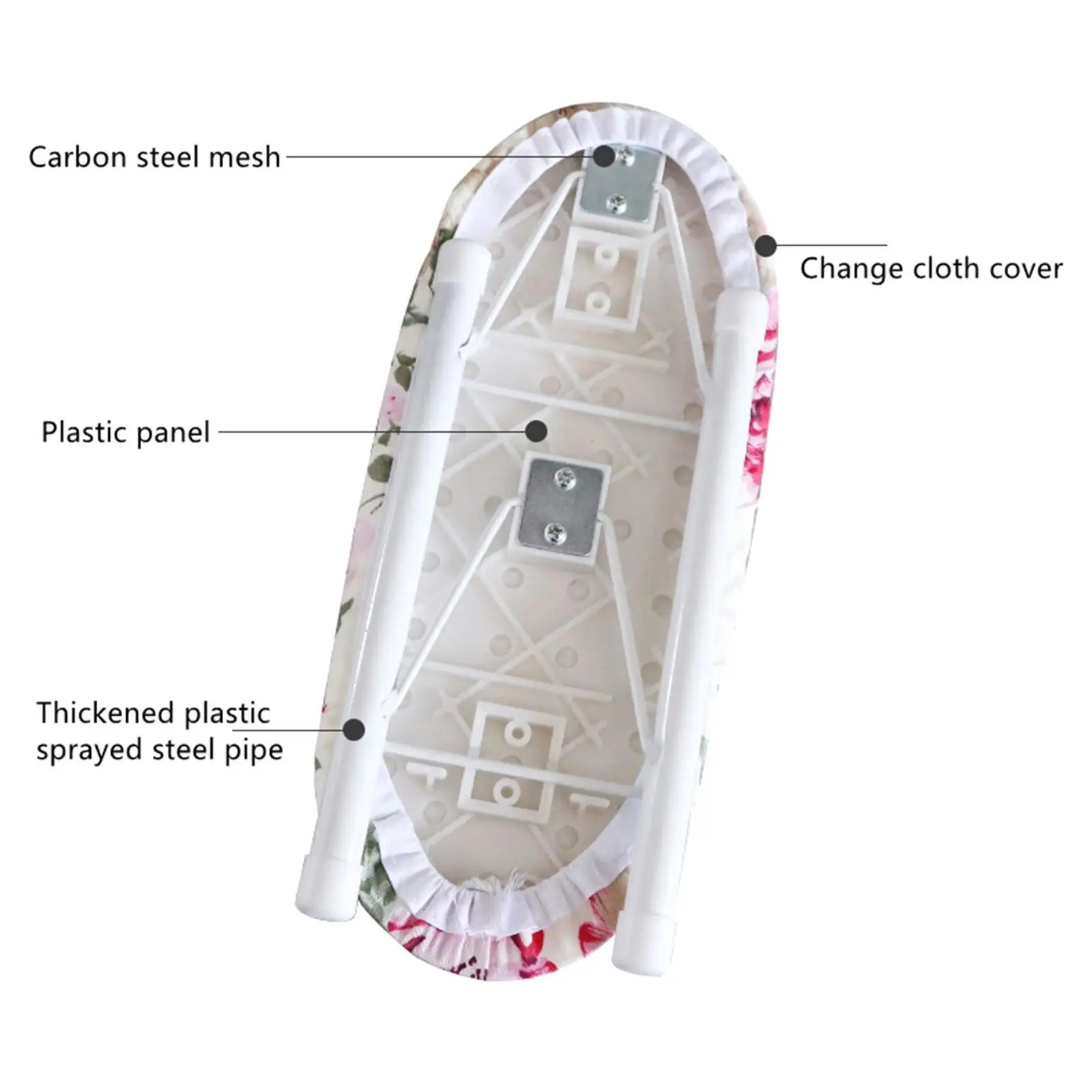 mini asse da stiro portatile con maniche, asse da stiro pieghevole da tavolo per la casa, per riporre e trasportare facilmente la camicia adatta, dimensioni della manica