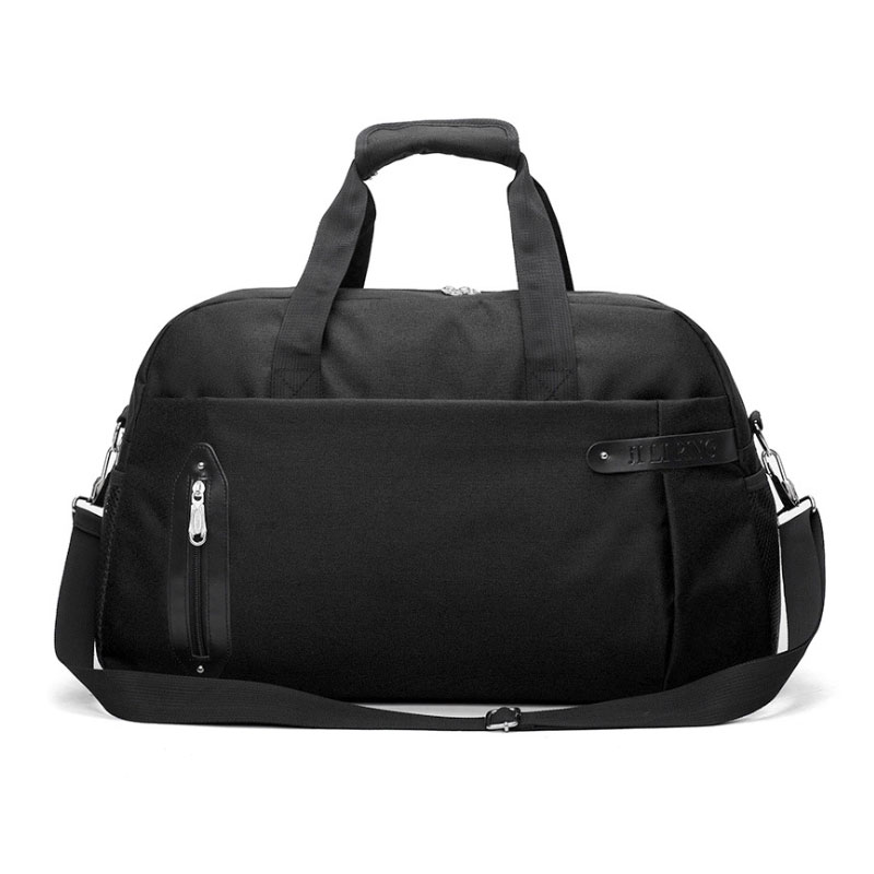 Scione Reisbagage Sport Koffer Mannen Grote Capaciteit Duffel Schouder Crossbody Tassen Vrouwen Casual Outdoor Weekend Handtas: Black