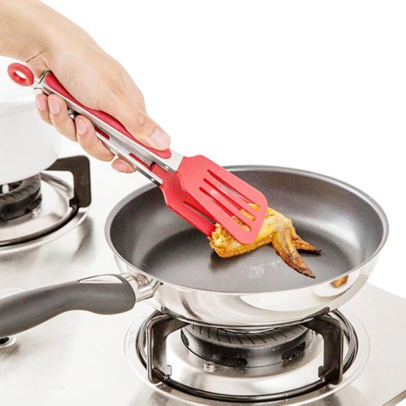 Stainless Steel Food Clip Household Fried Steak Clip Baking Bread Clip Portable Washable Food Clip For Kitchen