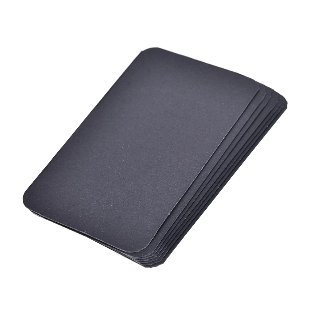 100 teile/los Diy Geschäft Bekannt leer Kraft Karte retro Stil Papier Dicke Schwarz Weiß Braun Papier Wort Karten: Schwarz