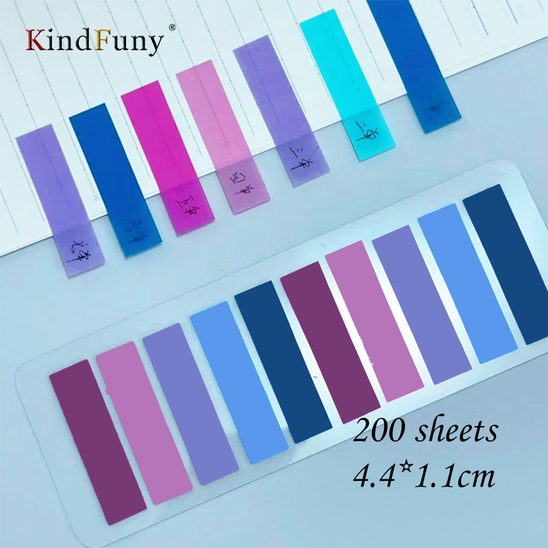 KindFuny 200pcs Stationery Sticky Note Index Tabs Arrow Flags Sticky Note for Page Marker Planner Stickers Post It Book: black