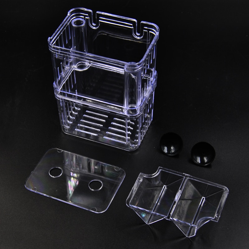 Aquarium Accessories Acrylic Fish Breeding Isolation Box Fish Tank Aquarium Breeder Double Guppies Hatching Incubator