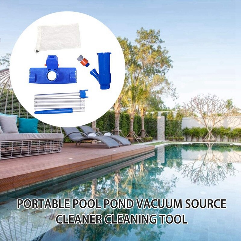 Portable piscine étang source chaude piscine fontaine aspirateur tête d'aspiration étang ensemble de nettoyage outil de nettoyage
