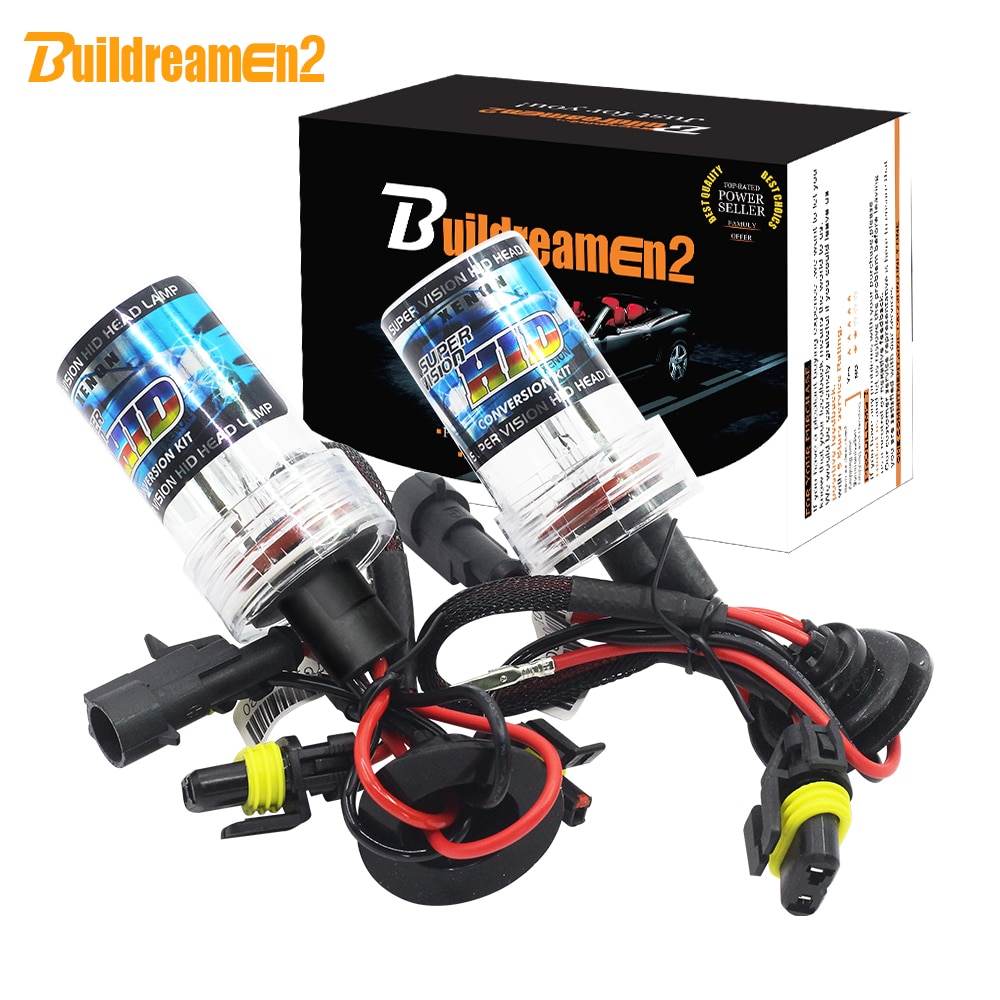 Lâmpada xenon para farol automotivo, lâmpada hid h1, h3, h7, h8, h9, h11, 9005, hb3, 9006, hb4, 880, 881 k-3000k, para farol de neblina
