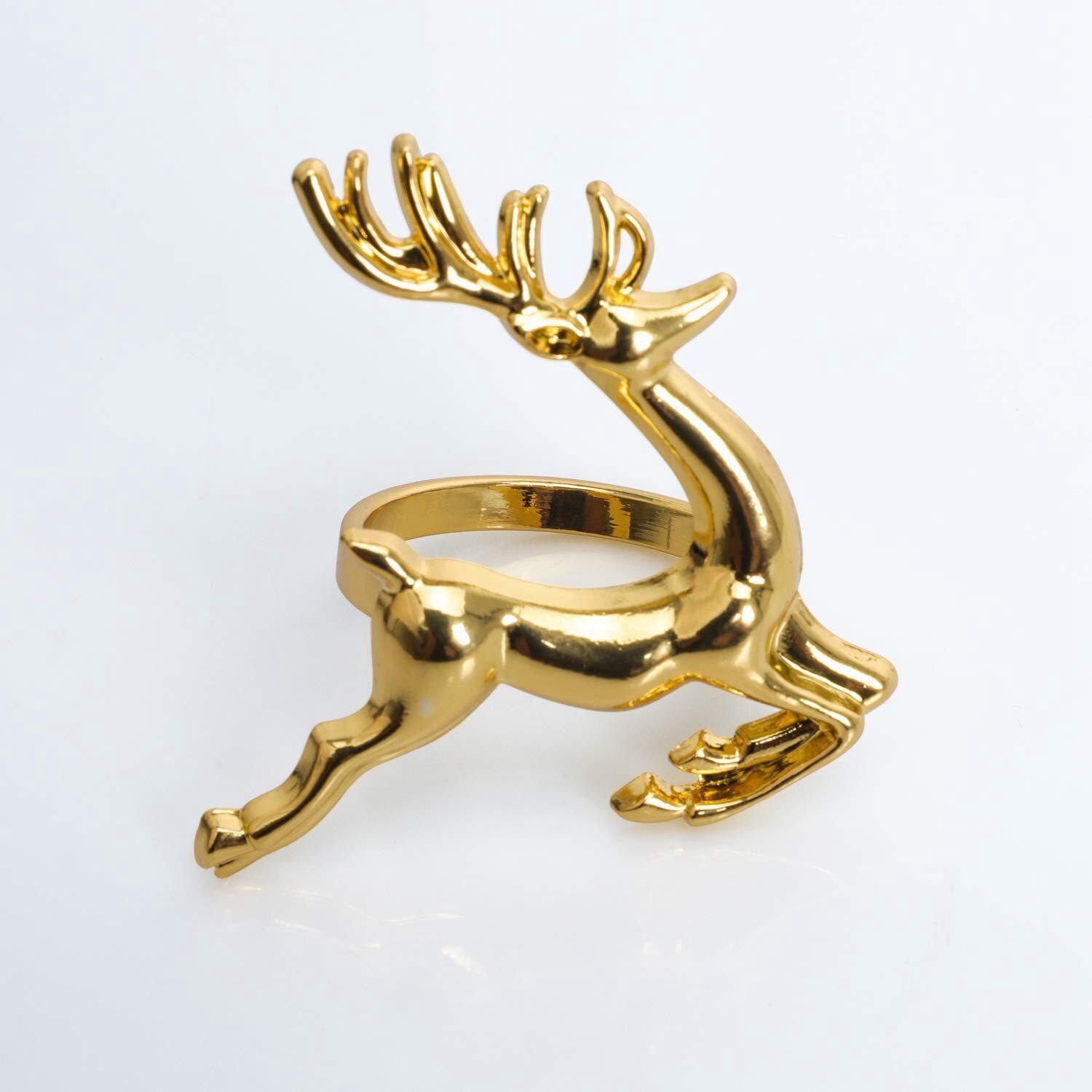 Servietringe 6 stk guld elg chic servietringe til stedindstillinger bryllupsreceptioner jul taksigelse og hjemmekøkken