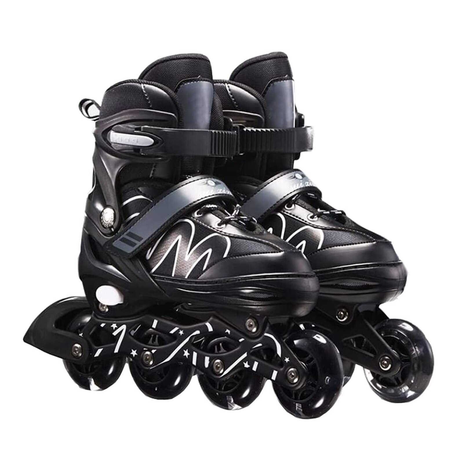 Beginner Inline Skates Adjustable Breathable Unisex Roller Skates For Kids Adults