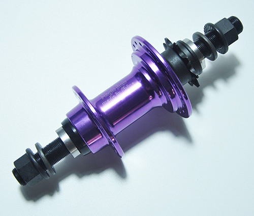 Magic BMX Hub Alloy Aluminum 5 Industrial Bearings 36 Holes 9T Performance Bike Hubs Bicycle Accesories: purple rear only