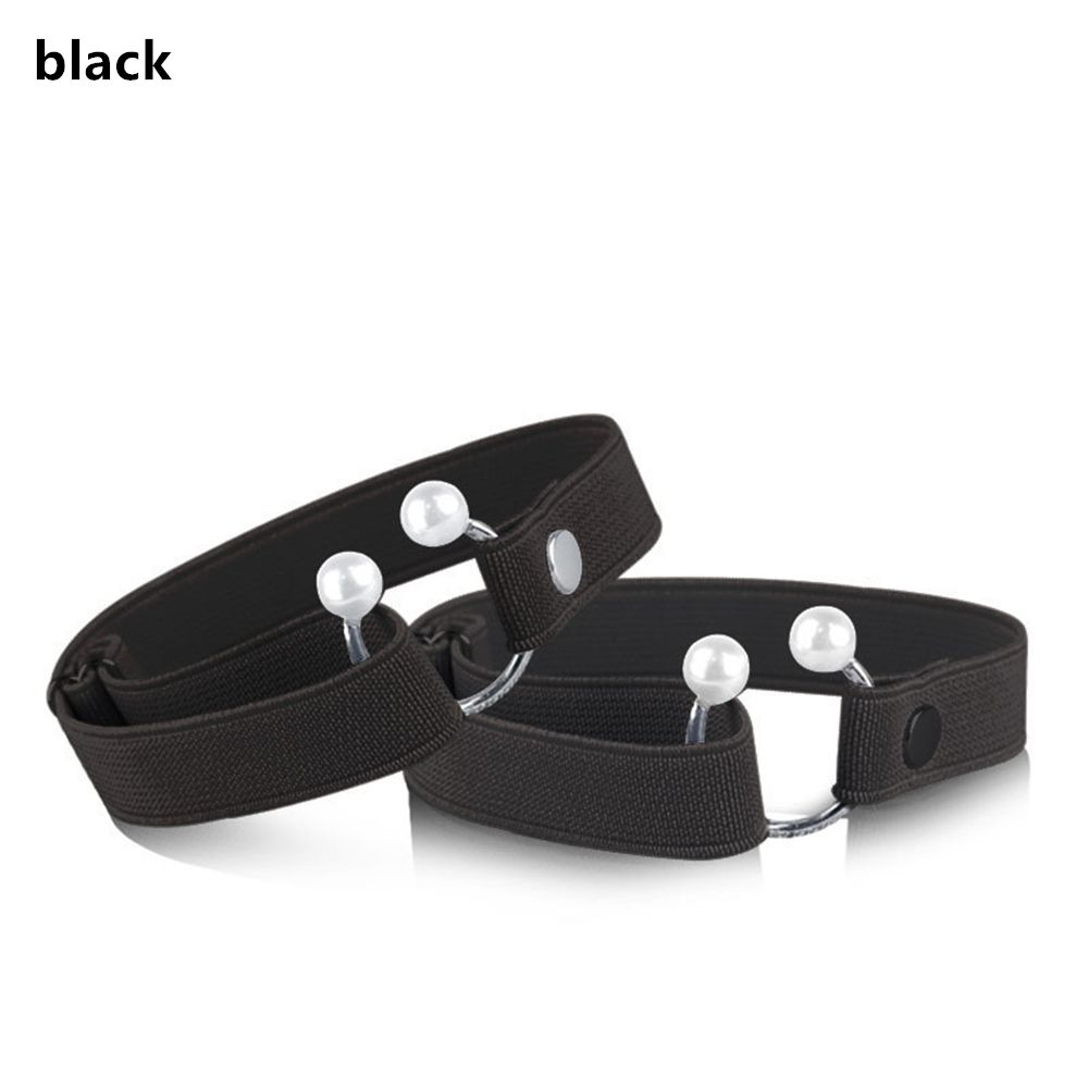 1 Paar Vrouwen Hoge Hakken Holding Anti-Slip Schoenveter Verstelbare Elastische Schoen Riem Riem Enkel Holding Schoenen Band Voor hoge Hakken: black