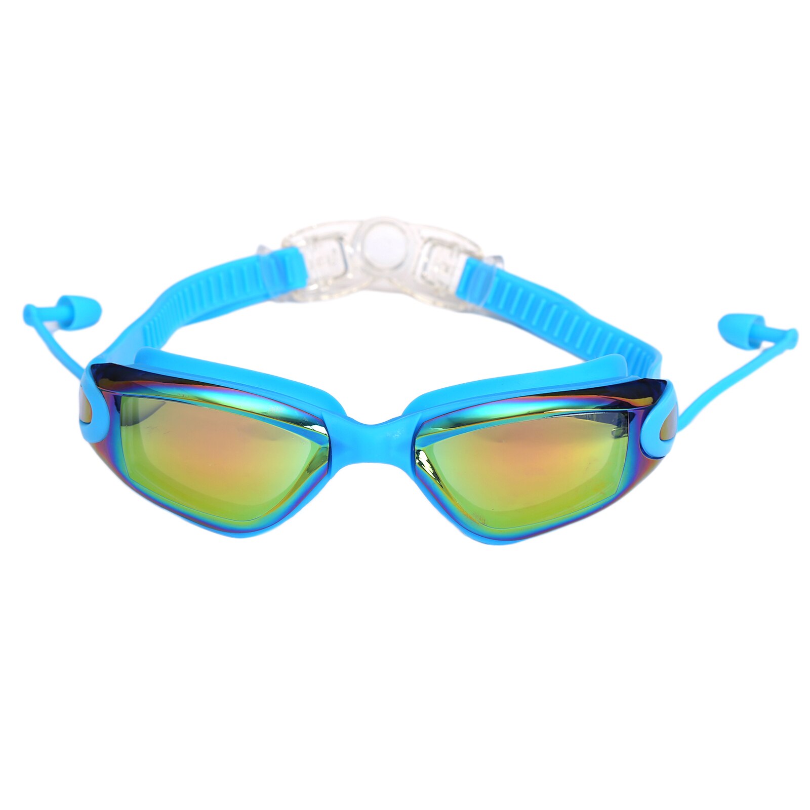 Swimming Goggles w/Adjustable Strap Wide Vision Swim Glasses for Adult Youth