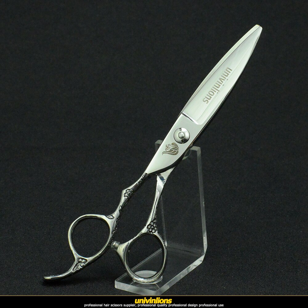 6" univinlions slide cut left hand hair scissors left handed hairdressing scissors lefty shears left handed hair cutting shears