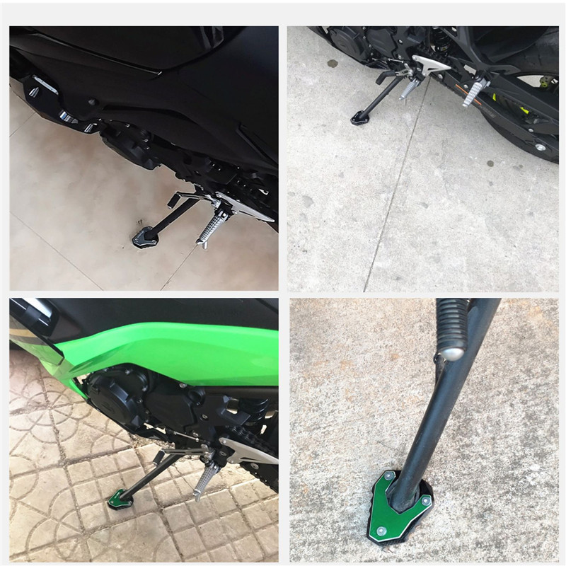Motorfiets Kickstand Voet Zijstandaard Extension Pad Ondersteuning Plaat Vergroten Fit Voor ZX-4R ZX-4RR ZX4R ZX4RR ZX 4R 4RR 2023 2024