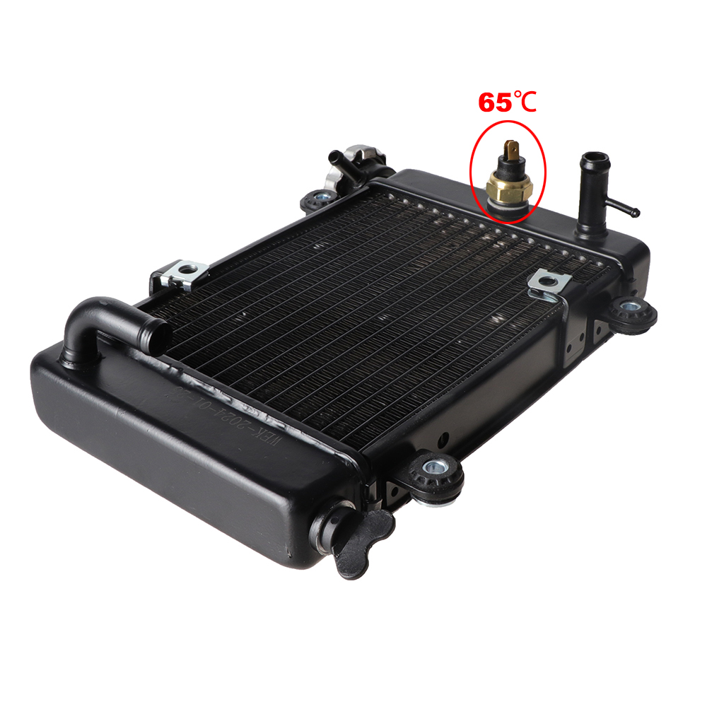 150cc 200cc 250cc vandkøling motorkøler radiator til motorcykel moto quad bike 4 x 4 atv utv buggy reservedele: Brun