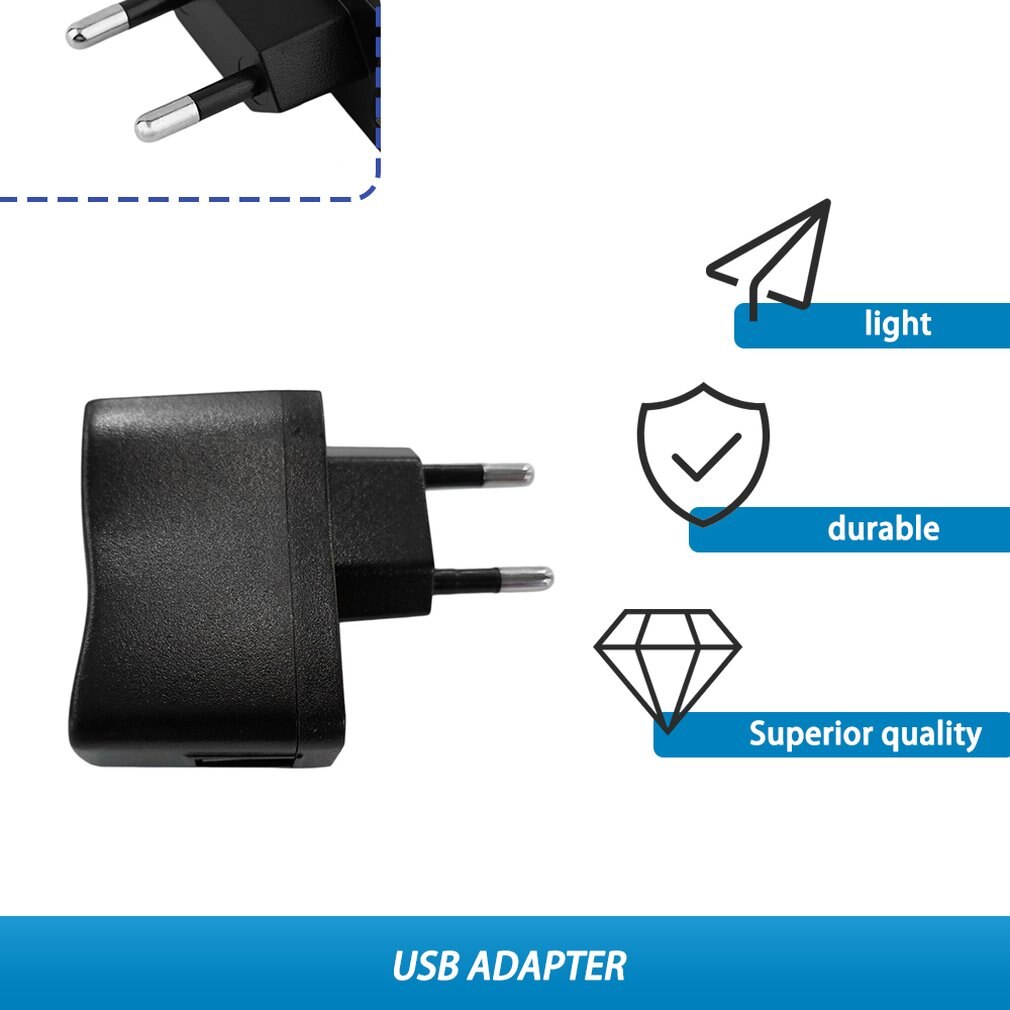 Usb Ac Power Supply Muur Adapter MP3 Charger Eu Plug 100%