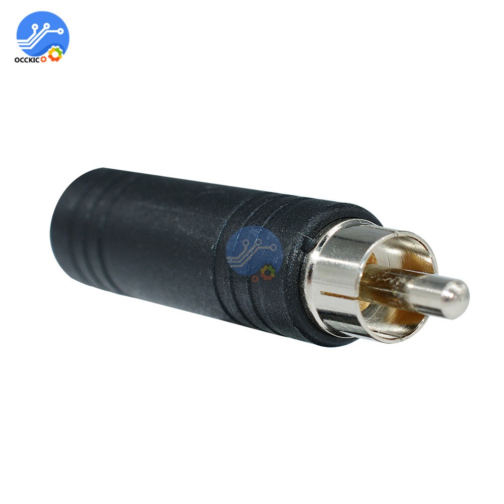 2 stuks RCA Kabel Man-vrouw 6.35mm Jack Adapter Connector Audio Aux Kabel voor PC Speaker Spelers
