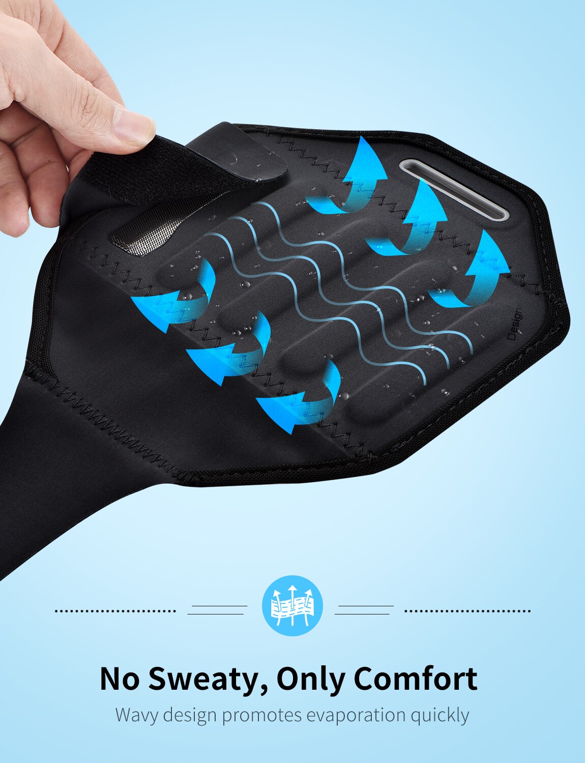 Mpow – brassard de téléphone universel PA195, 6.2 pouces, avec sac pour écouteurs, support de téléphone, sport, pour iPhone 12/11/XR