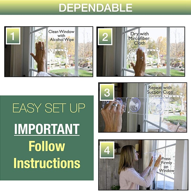 Venster Plank Voor Planten, clear Acryl Planken-Zuignap Indoor Plant Holder - Glas Vensterbank Extender (1 Pack)