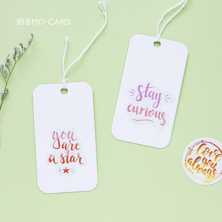 40 teile/paket Schönheit Totem Tagebuch Aufkleber Pack Geschrieben Es Cutie Planer Scrapbooking Lesezeichen Büro Liefert