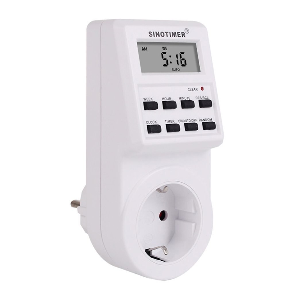 TM516 EU UK US Plug Digital Weekly Programmable Electrical Wall Plug-in Power Socket Timer Switch Outlet Time Clock 220V 110V AC