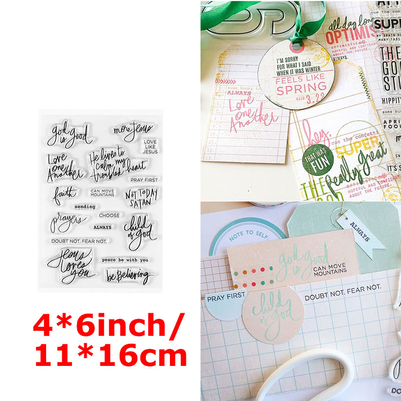 A-Z Capital Alphabets Number 0-9 Week Month Words Clear Stamps Thanks Loved Spring Happy Life English Letter DIY Craft 2022: 15