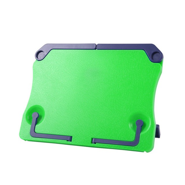 Folding Portable Desktop Sheet Music Book Stand Holder Table Top Cook Bookend Reading Shelf Organizer Tablet Phone Bracket: Green