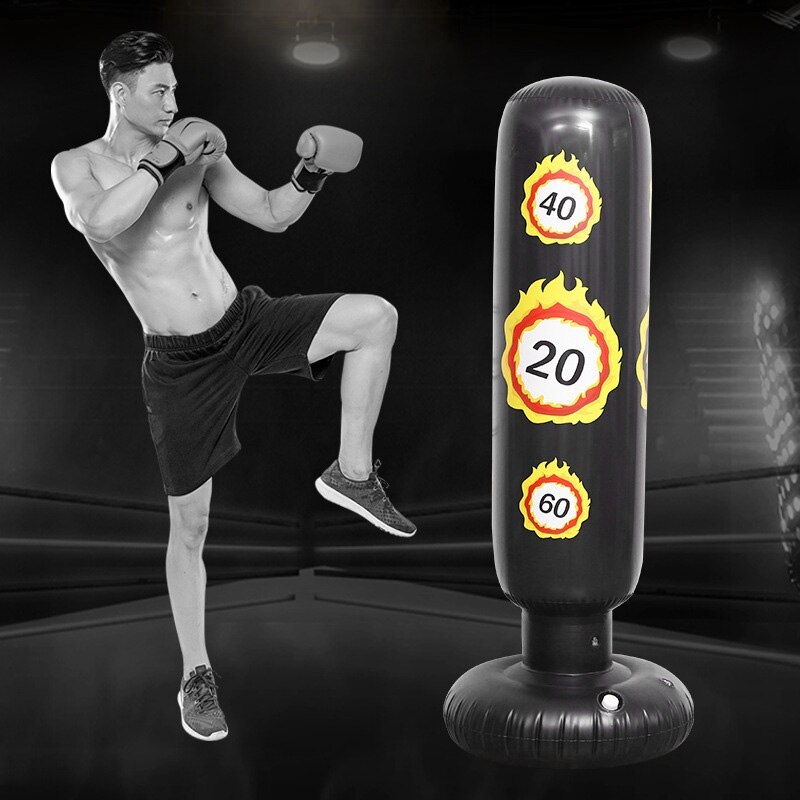 Inflatable Kids Punching Bag Inflatable Punching Bag For Practicing Karate Taekwondo MMA Fitness Kids Adults Boxing Bag