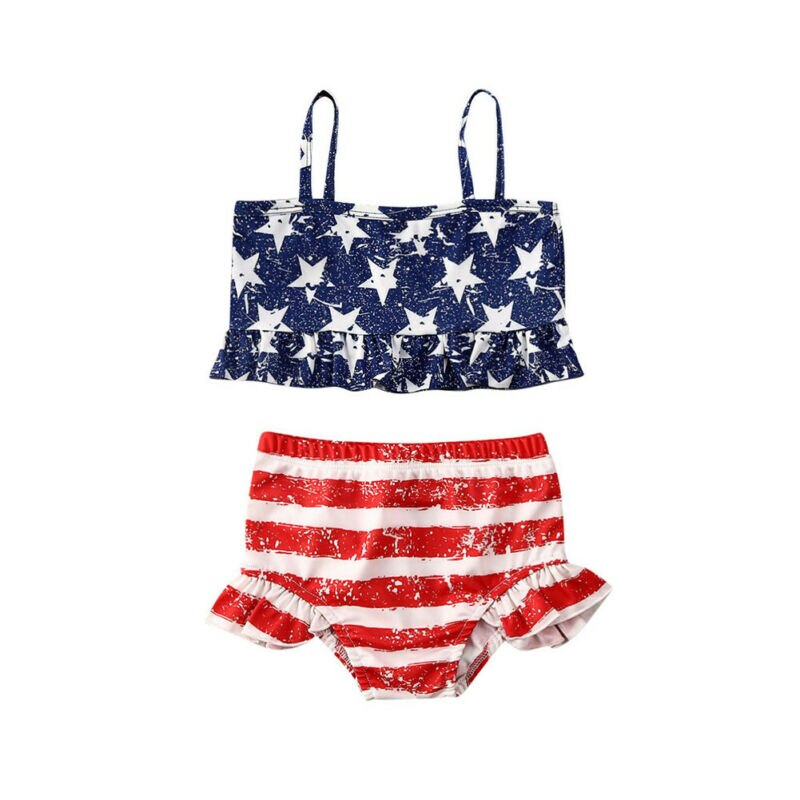 Summer Toddler Kids Baby Girl Ruffle Swimwear Swimsuit Bathing Suit Beachwear