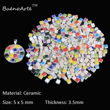 Tuile de mosaïque en Micro céramique de 5mm, épaisseur: 3.5mm, matériel artisanal pour loisirs de bricolage Mini carreaux de mosaïque en porcelaine, bricolage