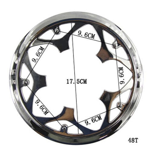 Fiets Tandwiel Crankstellen Kettingblad Guard Protector 36/40/42/44/46/48/52T: 48T-4