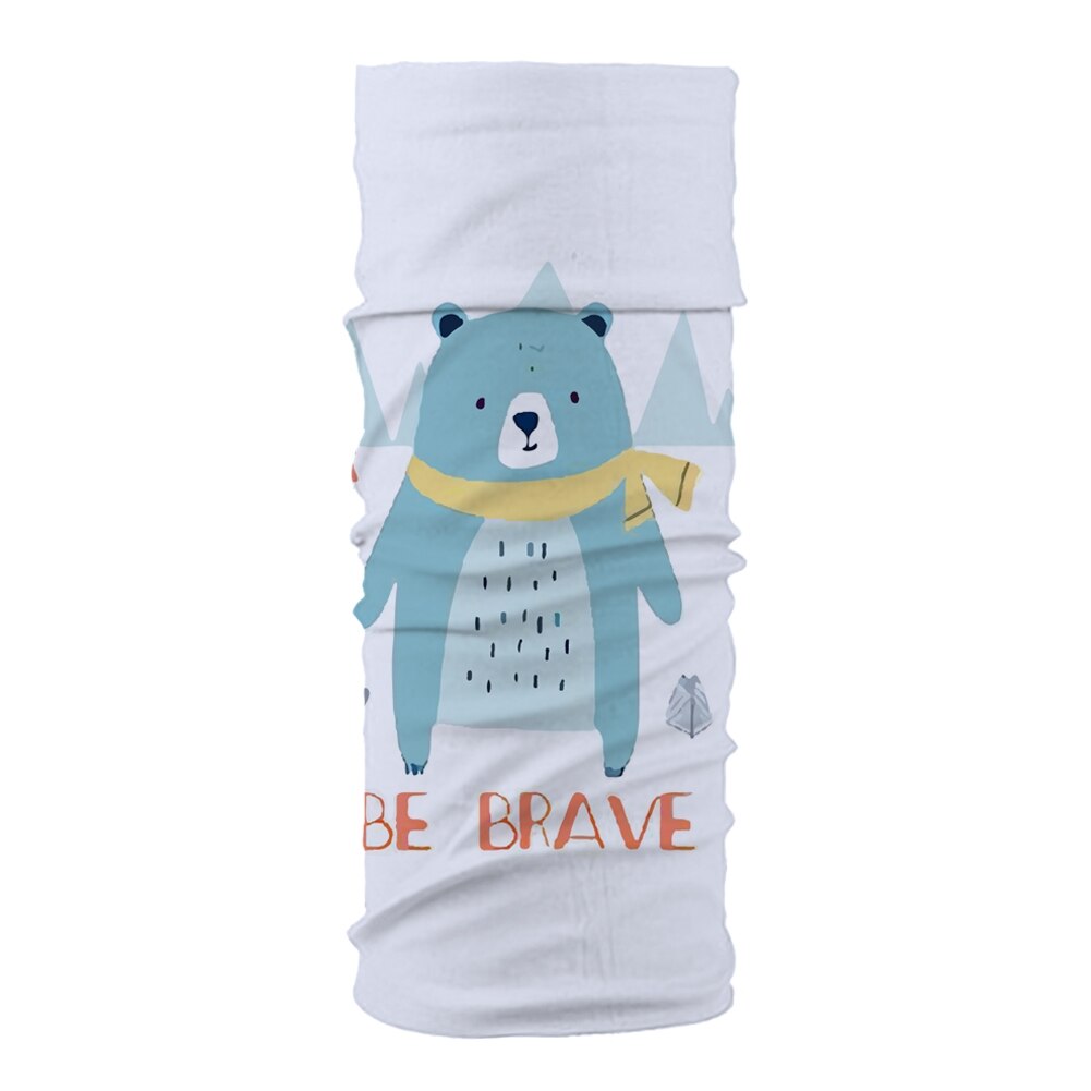 Bandana sans couture avec animaux à petits yeux pour enfants, bandeau, masque facial, écharpe tubulaire, cagoule, couvre-chef