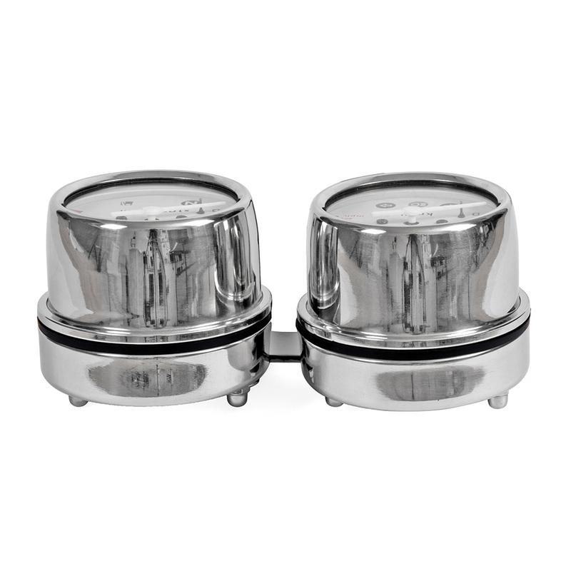 Cuentakilómetros mecánico de motocicleta de acero inoxidable, velocímetro y instrumento de velocidad del motor, Café Racer