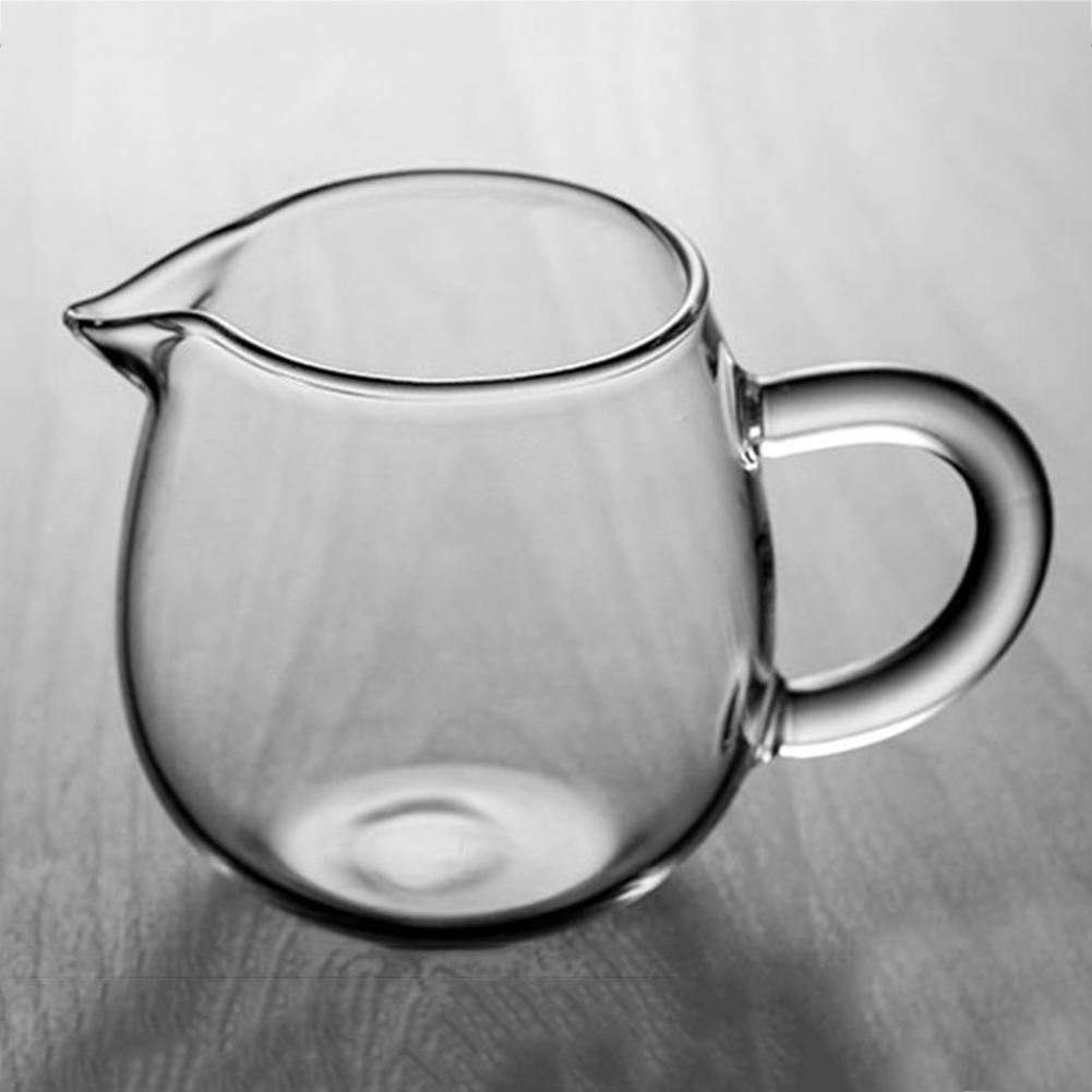 Hittebestendige theepot van helder glas, eerlijke kop cha hai, handgemaakte kungfu-theekopjes, theeservies, gongdao-punten van theeservies met handvat