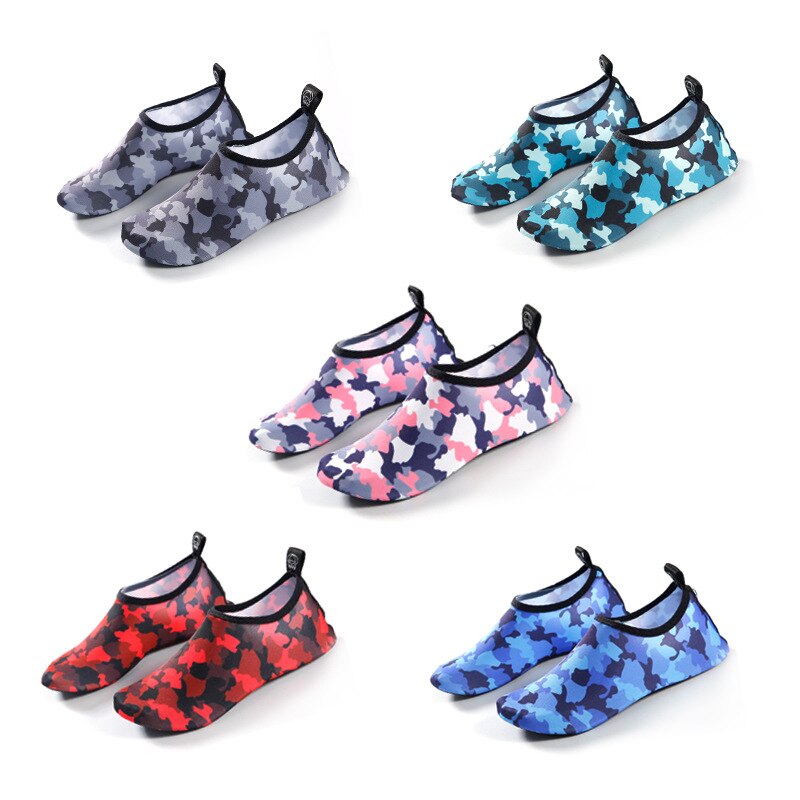 Beach shoes camouflage diving shoes quick-drying skinny swimming shoes upstream shoes