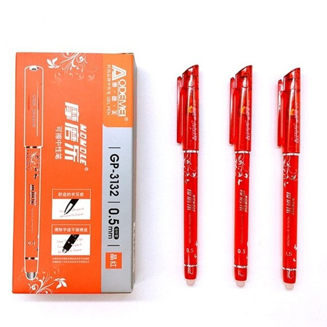 1Pcs Uitwisbare Goocheltrucs Herschrijven De Lettertype Verdwijnen Magic Pen, Verwarming Lettertypen Verdwijnen Gekleurde Kleur Speelgoed: e 1pcs